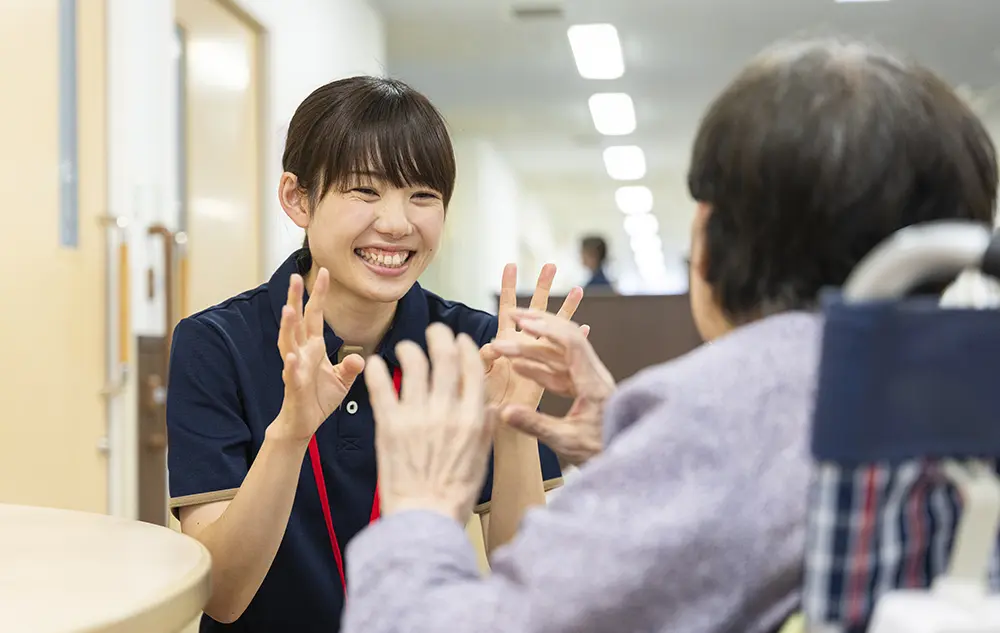 利用者さんの笑顔と「ありがとう」ということば
