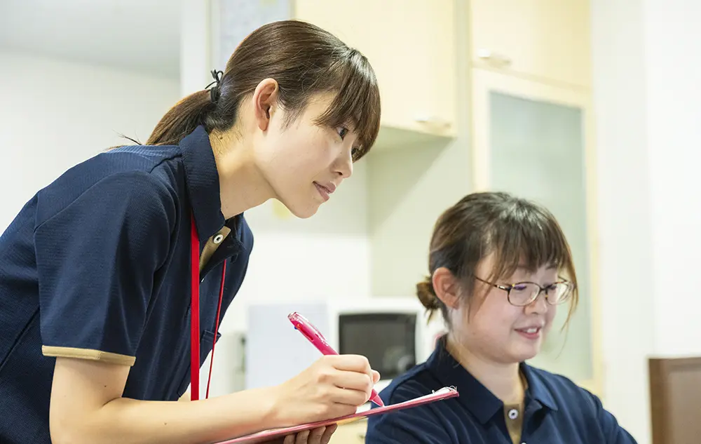 職員へのフォローが手厚いところ